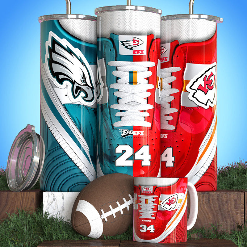 Super Bowl Rivalry  Screw Top Tumbler